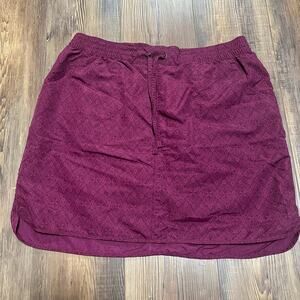 Duluth Trading Co. Women’s Go-Go Skort Magenta Large Athletic Geometric